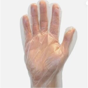 1 Box of 100 Safety Zone 100% Polyethylene Gloves LARGE GDPE-LG New 100 Gloves